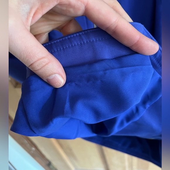**donated** NWT Worthington Royal Blue Full Zip Tulip Hem Dress - Picture 7 of 9